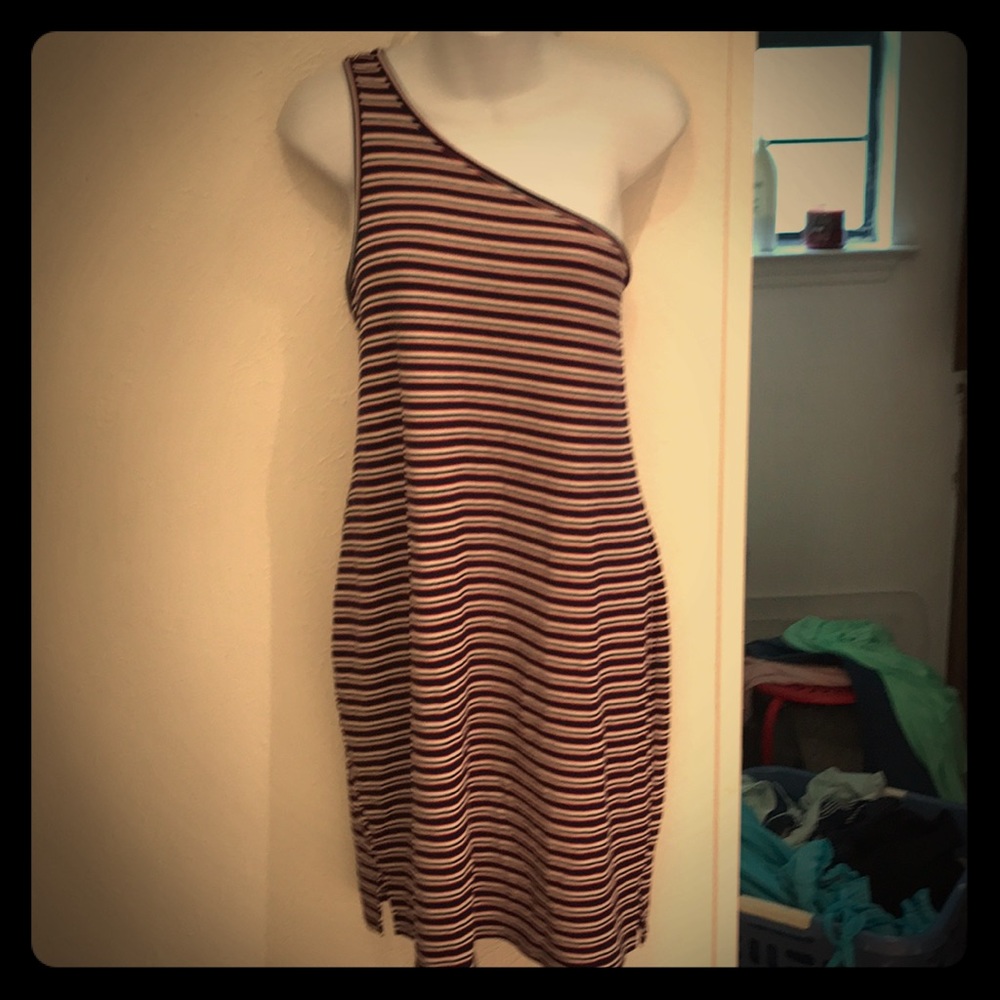 🐞NWOT One Shoulder Midi Dress SzXL🐞